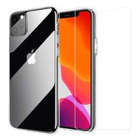 Saii 2-in-1 iPhone 11 Pro TPU-hoesje en schermbeschermer van gehard glas - thumbnail