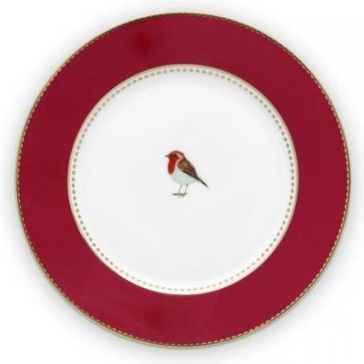 Pip Studio Love Birds 17 cm bord (Kleur: rood)