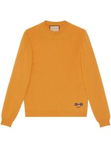 Gucci cashmere-knit horsebit jumper - YELLOW