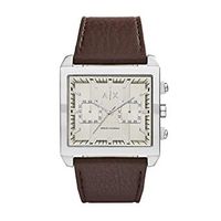 Horlogeband Armani Exchange AX2224 Leder Bruin 32mm - thumbnail