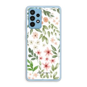 Botanical sweet flower heaven: Samsung Galaxy A52 Transparant Hoesje