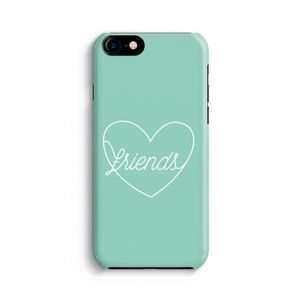 Friends heart pastel: iPhone 8 Volledig Geprint Hoesje