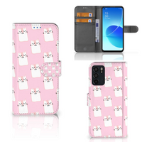 OPPO Reno6 5G Telefoonhoesje met Pasjes Sleeping Cats