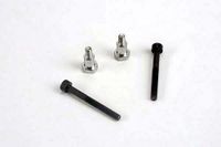 Shoulder screws, steering bellcranks (3x30mm hex cap) (2)/ draglink shoulder screws (chrome) (2) - thumbnail