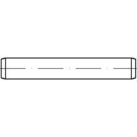 TOOLCRAFT TO-5436747 Cilindrische pen 16 mm Staal 50 stuk(s)