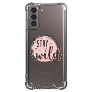 Samsung Galaxy S21 Stevig Bumper Hoesje Boho Stay Wild