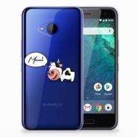 HTC U11 Life Telefoonhoesje met Naam Cow