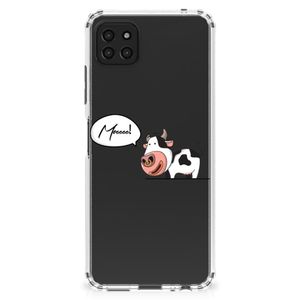 Samsung Galaxy A22 5G Stevig Bumper Hoesje Cow