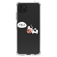 Samsung Galaxy A22 5G Stevig Bumper Hoesje Cow - thumbnail