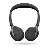 Jabra Evolve2 65 Flex Link380a MS On Ear headset Computer Bluetooth Stereo Zwart Noise Cancelling Headset, Microfoon uitschakelbaar (mute), Volumeregeling, - thumbnail