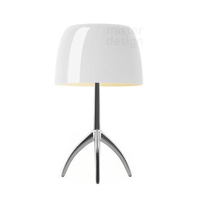 Foscarini Lumiere Piccola Tafellamp - Warm Wit / Aluminium