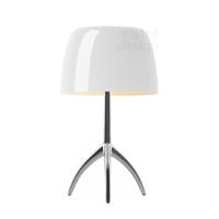 Foscarini Lumiere Piccola Tafellamp - Warm Wit / Aluminium