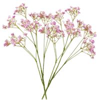 7x stuks kunstbloemen Gipskruid/Gypsophila takken fuchsia roze 68 cm