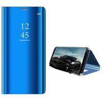 Samsung Galaxy S9 Luxe Mirror View Flip Case - Blauw