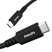 Philips DLC4106C/37 USB-kabel 1,8 m, USB C, zwart – USB-kabel (1,8 m, USB C, 2.0, 480 Mbit/s, zwart)