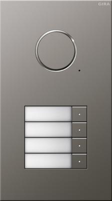 250420 - Door station Audio 4-fold, Flush mounting, stainless steel, 250420 250420 - Door station Audio 4-fold, Flush mounting, stainless steel, 250420
