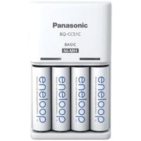 Panasonic Basic BQ-CC51 + 4x eneloop AA Stekkerlader NiMH AAA (potlood), AA (penlite) - thumbnail