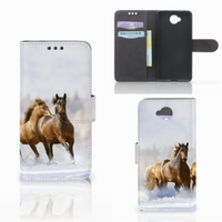 Microsoft Lumia 650 Telefoonhoesje met Pasjes Paarden