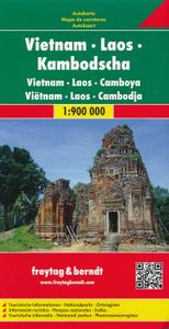 Wegenkaart - landkaart Vietnam - Laos - Cambodia (Cambodja) | Freytag