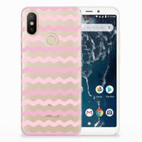 Xiaomi Mi A2 TPU bumper Waves Roze