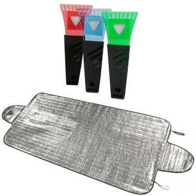 Auto anti bevriezing/vorst deken 70 x 150 cm met ijskrabber 17 cm Auto anti bevriezing/vorst deken 70 x 150 cm met ijskrabber 17 cm