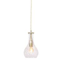 Mexlite Grazio glass hanglamp - E27 (grote fitting) - messing - thumbnail