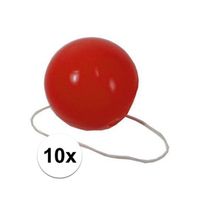 10x Rode verkleed clown neusjes   - - thumbnail