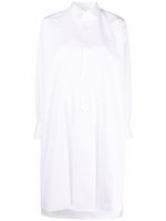 Maison Margiela robe-chemise à ourlet plus long au dos - Blanc