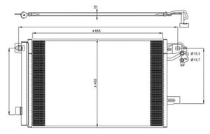 Condensor, airconditioning 350064