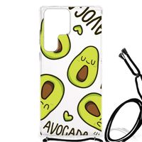 Samsung Galaxy S23 Ultra Stevig Bumper Hoesje Avocado Singing - thumbnail