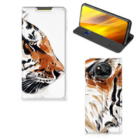 Bookcase Xiaomi Poco X3 Pro | Poco X3 Watercolor Tiger