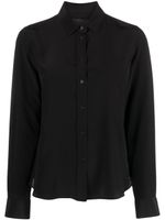 Nili Lotan Gaia silk shirt - Noir - thumbnail