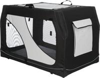 Trixie 39723 Vario 40 Mobile Kennel, Maat: M-L: 91 × 58 × 61 cm, Grijs/Zwart