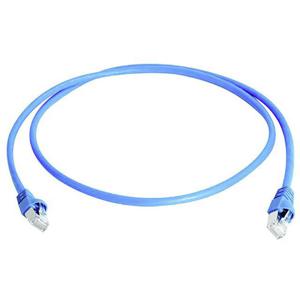 Telegärtner L00001A0087 RJ45 Netwerkkabel, patchkabel CAT 6A S/FTP 2.00 m Blauw Vlambestendig, Snagless, Pair afscherming, Afgeschermd (dubbel), Halogeenvrij,