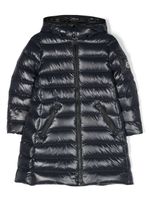 Moncler Enfant doudoune à coupe longue - Bleu