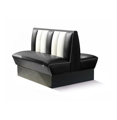 Classic Retro Diner Bank Bel Air HW120 DB Zwart