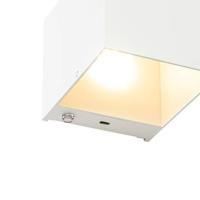 QAZQA Wandlamp wit incl. LED en touch dimmer oplaadbaar - Joris - thumbnail