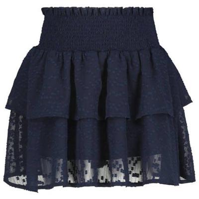 HEMA rok met borduursels donkerblauw