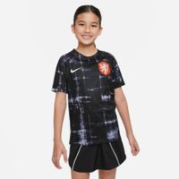 Nederland Trainingsshirt Dri-FIT Pre Match 2022/23 - Zwart/Wit Kids - thumbnail