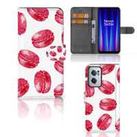 OnePlus Nord CE 2 Book Cover Pink Macarons - thumbnail