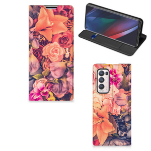 OPPO Find X3 Neo Smart Cover Bosje Bloemen