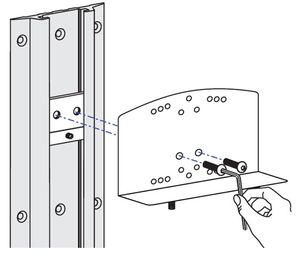 Ergotron Track Mount Bracket Kit for CPU Holders 60-156 Montagekit Zilver Belastbaar tot: 0.5 kg