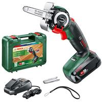 Bosch 06033D5101 Nanoblade Accuzaag AdvancedCut 18 (1x Accu, Nanoblade-Technologie, 18 V System, In Koffer), Zwart/Groen