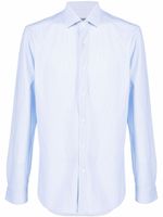 Corneliani chemise à motif pied-de-poule - Bleu - thumbnail