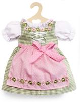 Heless poppenkleding jurk groen oktoberfeest 35 45 cm