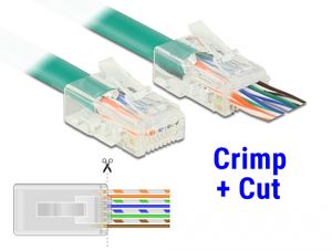 Delock 86451 RJ45 Krimp+Cut-stekker Cat.5e UTP 20 stuks