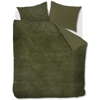 At Home By Beddinghouse Dekbedovertrek Cosy Corduroy Groen-2-persoons (200 x 200/220 cm)