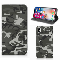 Apple iPhone Xs Max Hoesje met Magneet Army Light