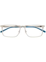 Montblanc lunettes de vue à monture rectangulaire - Argent