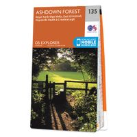 Wandelkaart - Topografische kaart 135 OS Explorer Map Ashdown Forest (